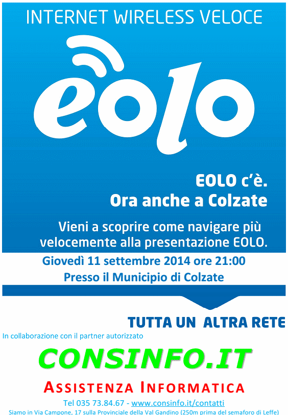 Volantino Evento Colzate